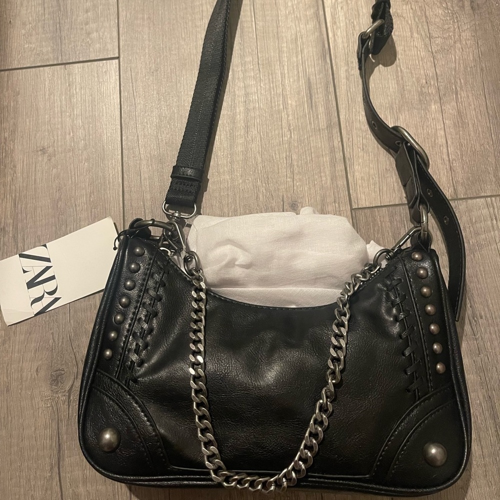 zara rocker crossbody bag